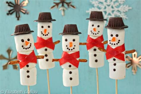 Cute And Easy Marshmallow Candy Snowmen Recipe Marshmallow Snowman