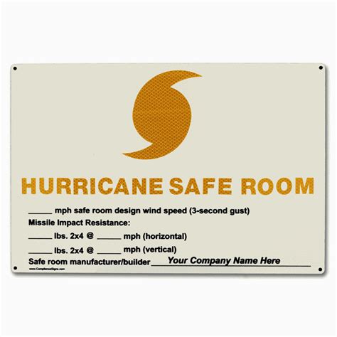 A hurricane or typhoon is a type of tropical cyclone, or severe tropical storm. FEMA Hurricane Safe Room Safe Room Design Wind Speed Sign ...