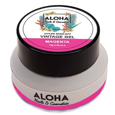 UV LED Vintage Gel Aloha gr Χρώμα Ματζέντα Magenta Color