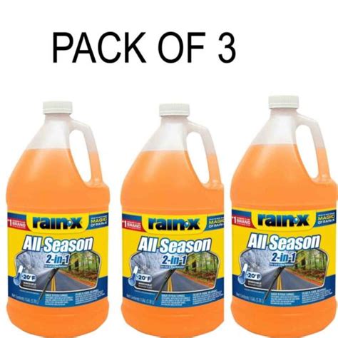 Rain X All Season 2 In 1 Windshield Washer Fluid Pack Of 3 And 4 Ebay