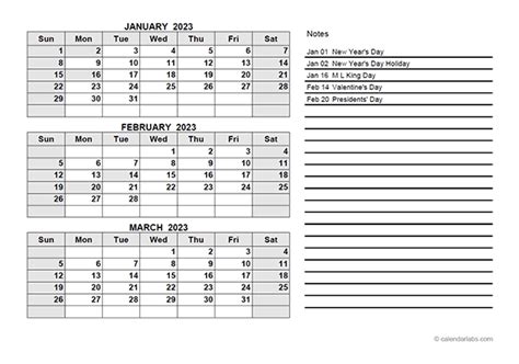 Template Excel Printable Calendar 2023 Jan To Dec Calendar Editable
