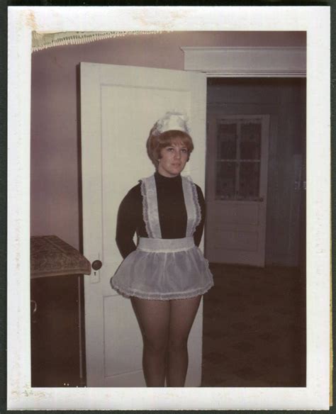 Vintage Color Polaroid Photo Of Woman Dressed As French Maid Etsy Photos Of Women Vintage