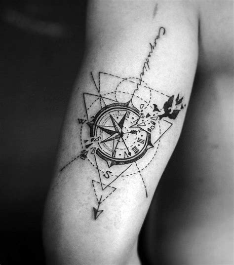 Top 43 Geometric Compass Tattoo Ideas 2021 Inspiration Guide