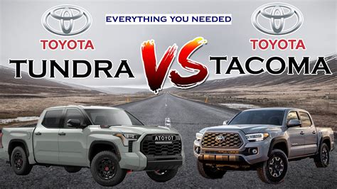 Introduce 115 Images Toyota Tundra Vs Toyota Tacoma Inthptnganamst