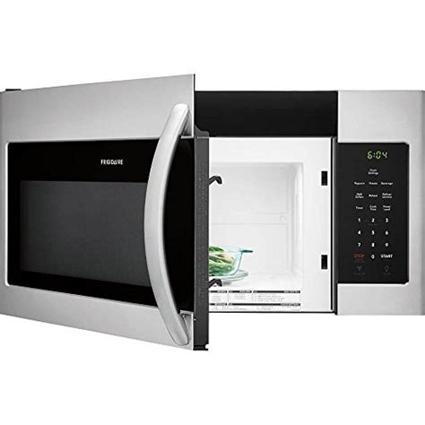 The microwave is installed over your cooktop and offers a clean seamless look to your kitchen. Frigidaire FFMV1645TS 30″ Over the Range Microwave with 1 ...