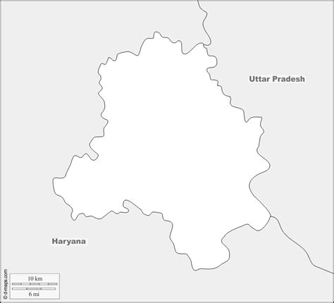 Free Printable Map Of Delhi Cities