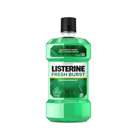 listerine mouthwash freshburst 500ml all day supermarket