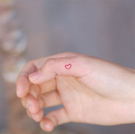 A Tiny Red Heart Tattoo By Annelie Fransson