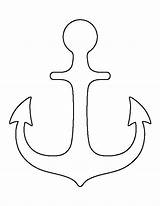 Anchor Printable Crafts Kids Pattern sketch template