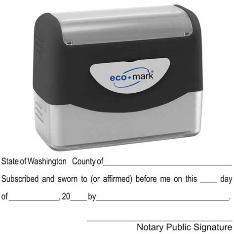 Washington Jurat Stamp Notary Net