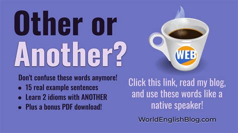 Learn the difference between OTHER and ANOTHER (Free PDF) - World ...