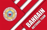 Download wallpapers Bahrain football national team, 4k, emblem, Asia ...