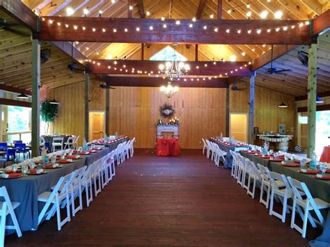 Banquet Table Setup For A Wedding Reception Inside Our Vineyard Barn At