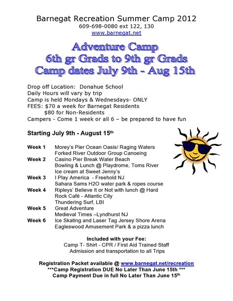 50 free summer camp flyers templates and brochures ᐅ templatelab