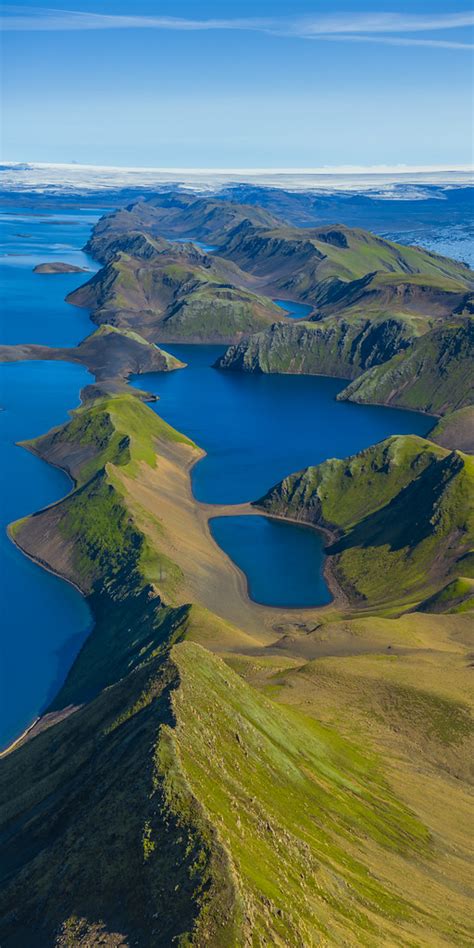 Lake Langisjór Blue Glacial Lakes Landmannalaugar Iceland Flickr