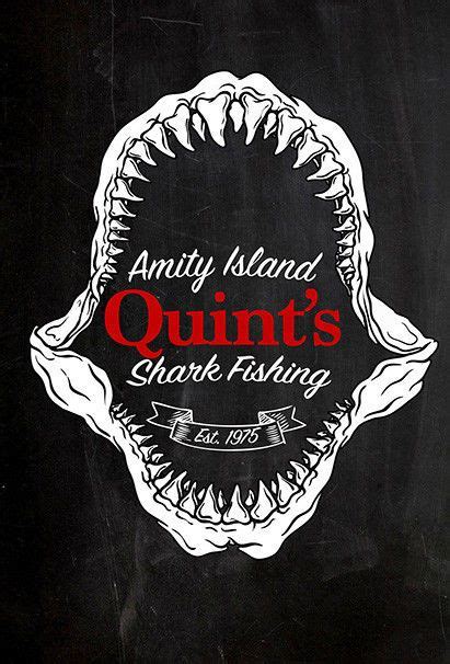 Amity Island Quints Shark Fishing Jaws Movie Inspired Poster Art Print