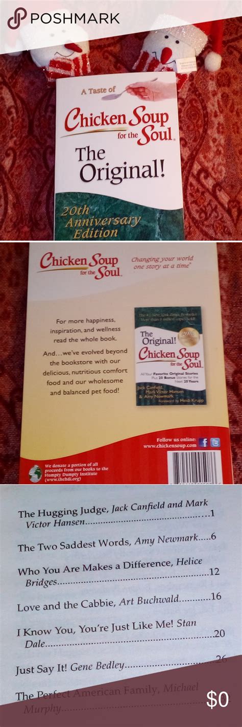 Chicken Soup For The Soul Free With Any Purchase Soup For The Soul Chicken Soup Free Soul