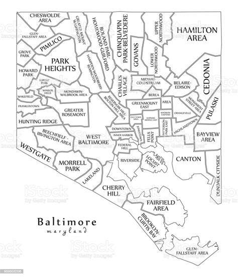 Baltimore Neighborhoods Map