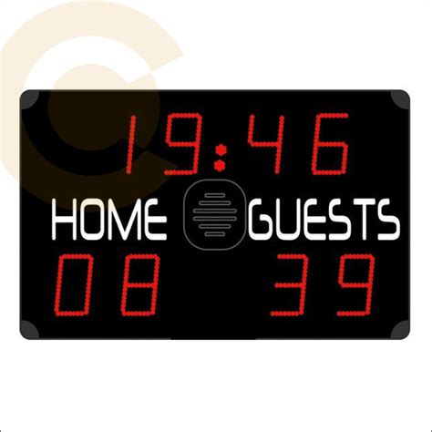 Electronic Wall Mounted Basketball Game Scoreboard Display Cra