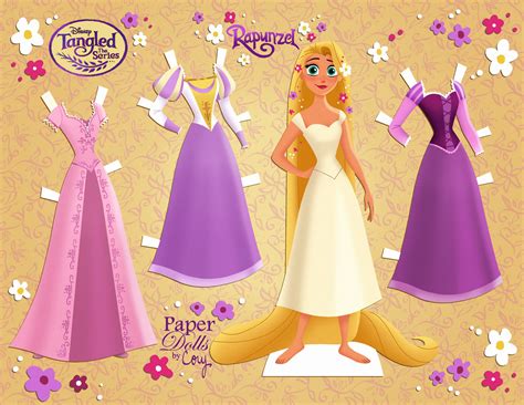 Tangled The Series Cassandra And Rapunzel Paper Dolls Youloveit Com