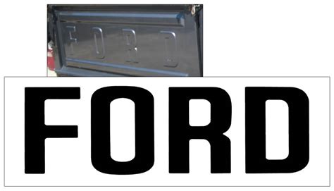 1980 86 Ford F100 F250 Tailgate Letter Decals Styleside Flareside