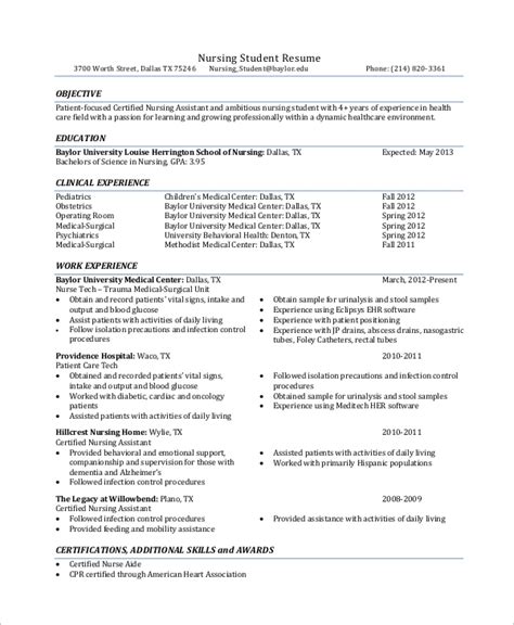 A statement of your qualifications, interests, and skills that make you a good fit for the role you're applying for. FREE 10+ Sample Nursing Resume Templates in MS Word | PDF