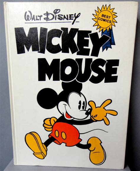 Mickey Mouse Hardcover Book Walt Disney Best Comics Series 1978 Abbevi