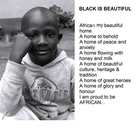 Black Is Beautiful A Poem Written By An African Child For His Love