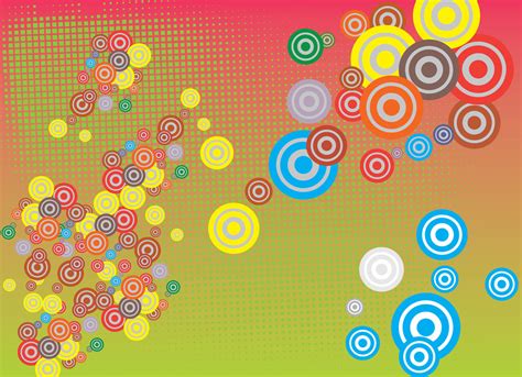 Colorful Circles Vector Background Vector Art And Graphics