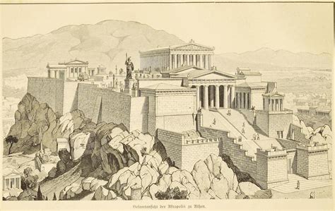 Akropolis In Athen Gesamtansicht Band 1 Pierers Konversations