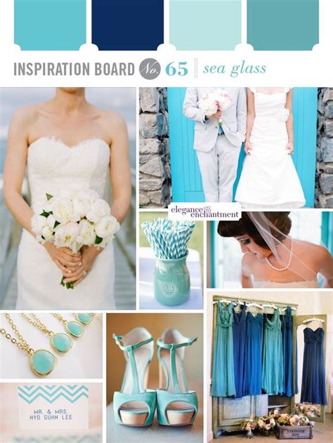 Inspiration Board 65 Sea Glass Wedding Sea Glass Wedding Wedding Colors Wedding Theme Colors