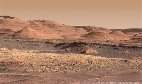 Stunning New Panorama Of The Foothills Of Mount Sharp On Mars Planetaria
