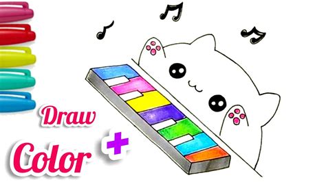 How To Draw Colour A Bongo Cat Bongo Cat Playing Music Cartooning