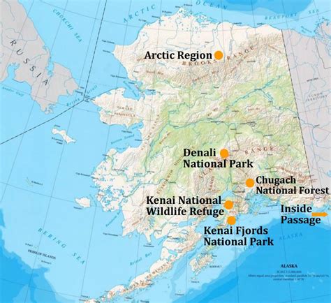 Map Of Alaska With National Parks