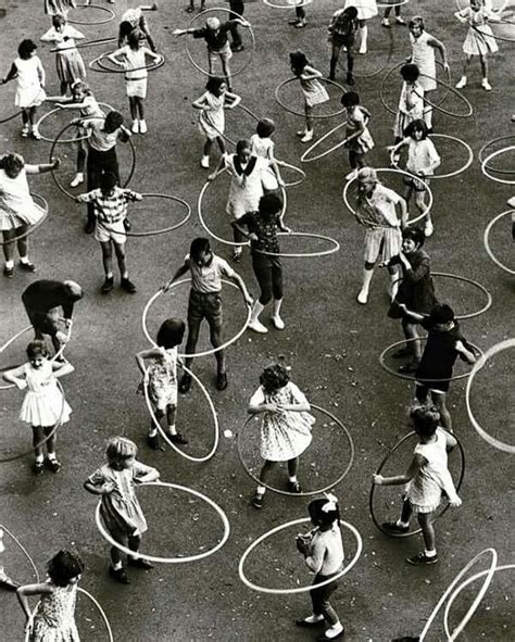 Hula Hoops Of My Childhood In The 1960s Lots Of Fun Black And