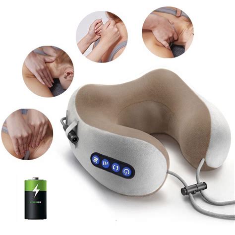 U Shaped Massage Pillow Electric Neck Massager Multifunctional Portable Shoulder Cervical
