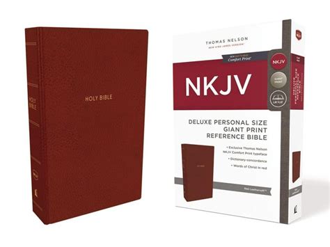Nkjv Deluxe Reference Bible Personal Size Giant Print Imitation