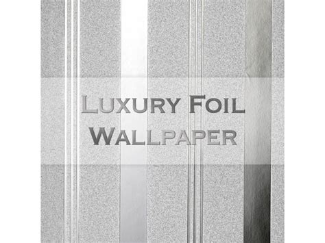 Vymura Luxury Foil Wallcovering Bexley Stripe Fd24797 Silver