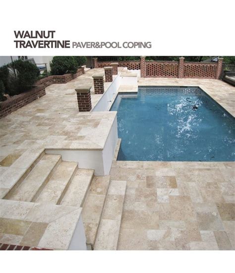 16x24x2 Country Classic Eased Edge Travertine Pool Coping Austin