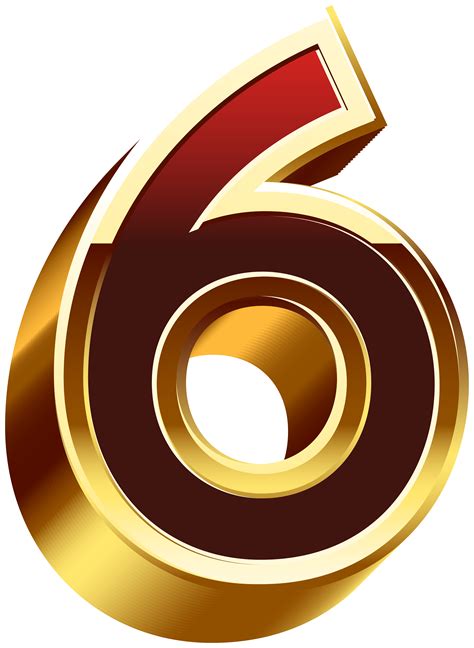 Over 653,656 numbers pictures to choose from, with no signup needed. Six Gold Red Number PNG Clip Art | Gallery Yopriceville ...