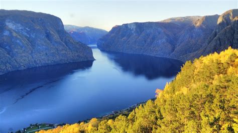 Wallpaper Landscape Reflection River National Park Fjord Valley