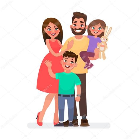 Imágenes Mama Papa E Hijos Familia Joven Feliz Papá