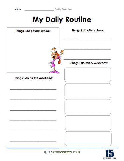 Daily Routine Worksheets 15