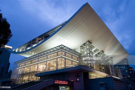 Architectural Shot Of The Shanghai Grand Theater High Res Stock Photo