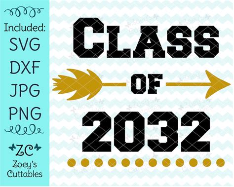 Class Of 2032 Svg Graduation Svg End Of School Year Etsy