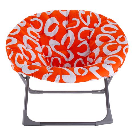 Costway Oversized Large Folding Saucer Moon Chair Round Seat Living