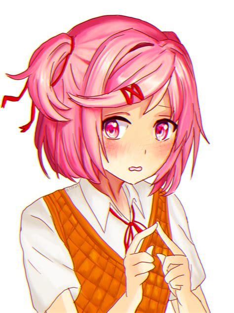 Natsuki Blush ﾟ∀ﾟ Ddlc Literature Club Anime Literature