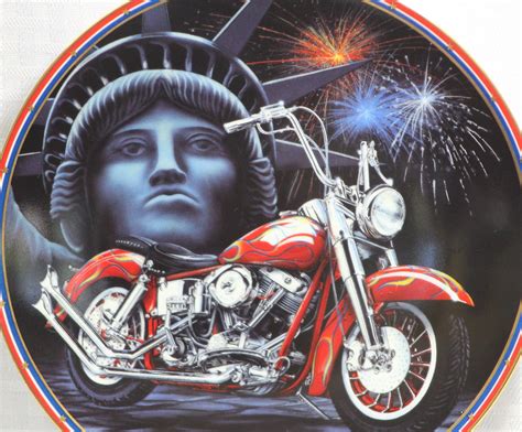 Easyriders 3 Plate Collection Symbols Of Freedom American Etsy