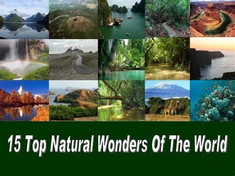 15 Top Natural Wonders Of The World