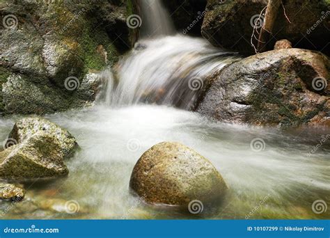 Running Water Of A Mountain Stream Royalty Free Stock Images Image